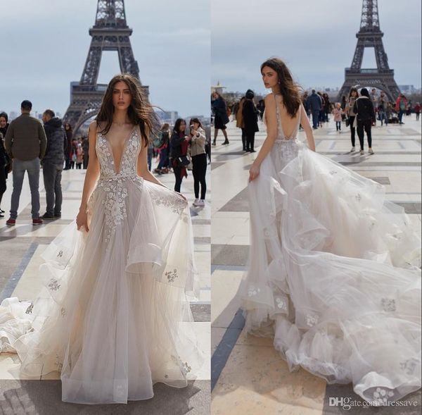 beach country style applique wedding dresses boho backless deep v neck backless bridal gowns simple wear, White
beach country style applique wedding dresses boho backless deep v neck backless bridal gowns simple wear, White