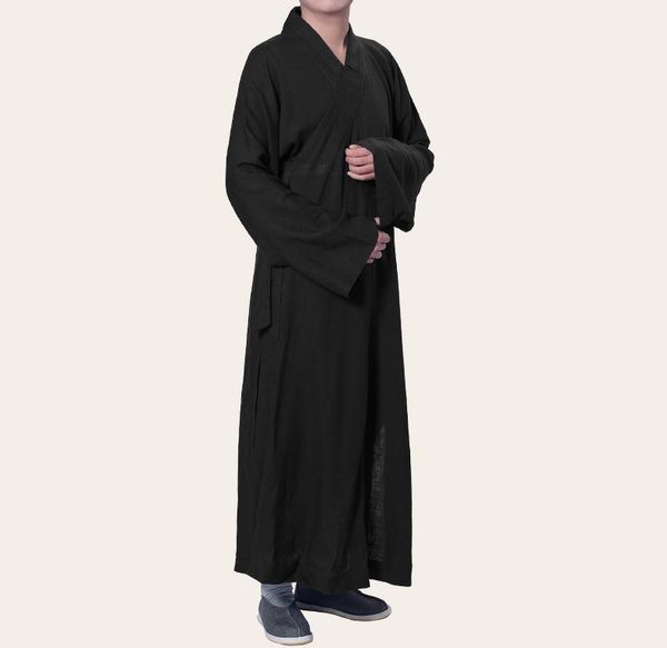 black high grade linen&cotton buddhism shaolin monks suits zen robe lay meditation clothing
black high grade linen&cotton buddhism shaolin monks suits zen robe lay meditation clothing