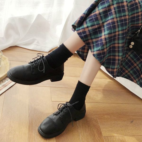 2020 women vintage shoes for pu leather flat heel shoes woman british style flats retro brown black chaussures femme u19-05
2020 women vintage shoes for pu leather flat heel shoes woman british style flats retro brown black chaussures femme u19-05