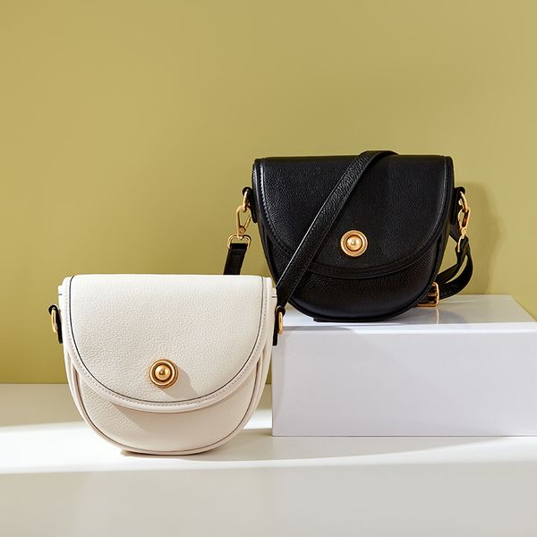 saddle bags women genuine leather girls shoulder bags semicircle ladies crossbody bag white / black female shell bag new arrival
saddle bags women genuine leather girls shoulder bags semicircle ladies crossbody bag white / black female shell bag new arrival