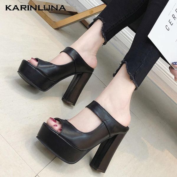 karin 2020 design women mules sandals square heels peep toe platform pumps summer casual women shoes, Black
karin 2020 design women mules sandals square heels peep toe platform pumps summer casual women shoes, Black