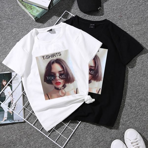 2020 summer new women's t-shirt korean fashion characters print loose casual graphic female tshirt oversized short sleeve, White
2020 summer new women's t-shirt korean fashion characters print loose casual graphic female tshirt oversized short sleeve, White