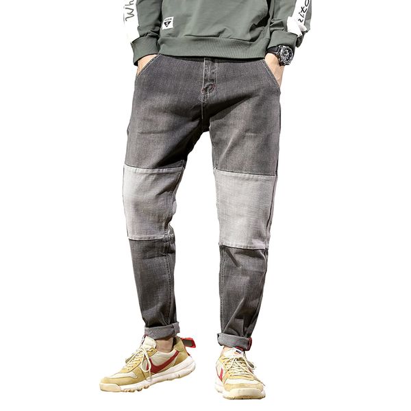 fashion 2019 men jeans brand new loose patchwork design denim jeans men clothes plus size casual spring trousers 28-42 sale, Blue
fashion 2019 men jeans brand new loose patchwork design denim jeans men clothes plus size casual spring trousers 28-42 sale, Blue