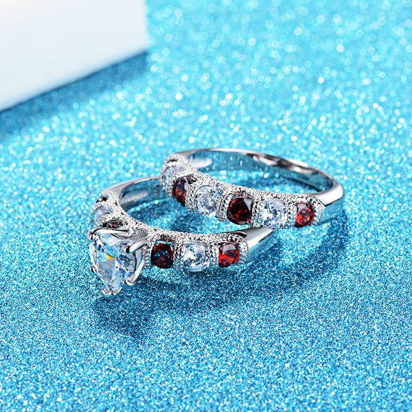 2019 new fashion silver color wedding rings sets bridal classic engagement band rings for women luxury heat11
2019 new fashion silver color wedding rings sets bridal classic engagement band rings for women luxury heat11
