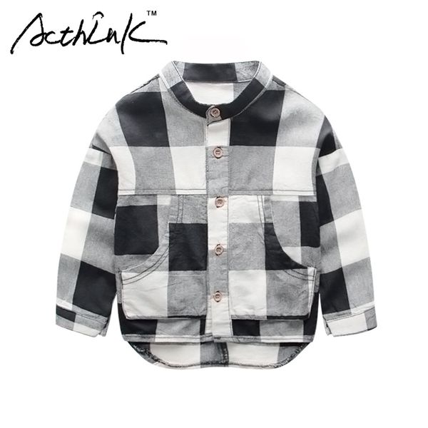 acthink boys new formal black & white plaid dress shirts long sleeve cotton shirts for boys brand children korean clothes, mc095, White;black
acthink boys new formal black & white plaid dress shirts long sleeve cotton shirts for boys brand children korean clothes, mc095, White;black
