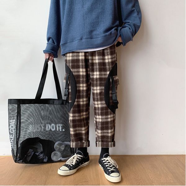 autumn new plaid pants men fashion retro casual multi-pocket straight trousers men streetwear hip hop loose joggers pants m-5xl, Black
autumn new plaid pants men fashion retro casual multi-pocket straight trousers men streetwear hip hop loose joggers pants m-5xl, Black