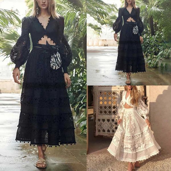 long dress vestidos women's autumn solid long sleeve v neck lumbar lace hollow dress sukienki casual elegant robe#8, Black;gray
long dress vestidos women's autumn solid long sleeve v neck lumbar lace hollow dress sukienki casual elegant robe#8, Black;gray