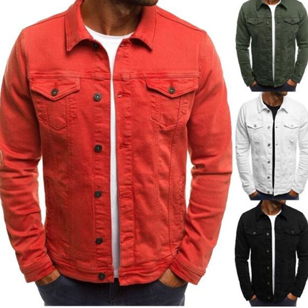 2019 new slim multi-pocket workman jacket slim jacket casual man men's denim jackets pure color denim coat hip-hop, Black;brown
2019 new slim multi-pocket workman jacket slim jacket casual man men's denim jackets pure color denim coat hip-hop, Black;brown