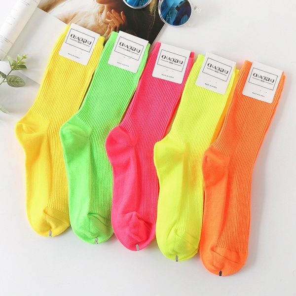 chaozhu teenager younger neon fluorescent candy color thread loose solid funny party women socks bright harajuku skarpetki meias, Black;white
chaozhu teenager younger neon fluorescent candy color thread loose solid funny party women socks bright harajuku skarpetki meias, Black;white