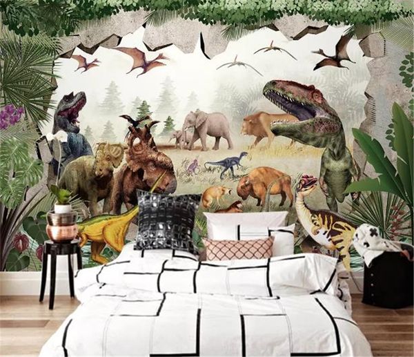ccustom any size 3d wallpaper ancient dinosaur kingdom 3d children's room tv background wall decoration mural wallpaper
ccustom any size 3d wallpaper ancient dinosaur kingdom 3d children's room tv background wall decoration mural wallpaper