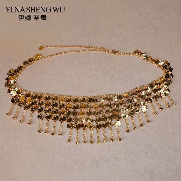 2018 new belly dance waist chain belly dance belt exquisite bell ornament oriental dancing chain metal coin bell waist, Black;red
2018 new belly dance waist chain belly dance belt exquisite bell ornament oriental dancing chain metal coin bell waist, Black;red