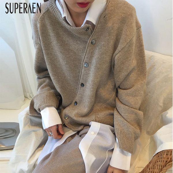 superaen korean style women sweater coats irregular wild casual fashion ladies sweaters autumn new 2019 women knit, White
superaen korean style women sweater coats irregular wild casual fashion ladies sweaters autumn new 2019 women knit, White