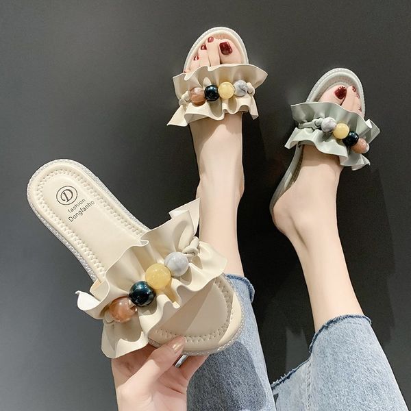 shoes woman 2020 string bead woman's slippers slides shale female beach new flat sabot basic pu fashion rubber, Black
shoes woman 2020 string bead woman's slippers slides shale female beach new flat sabot basic pu fashion rubber, Black