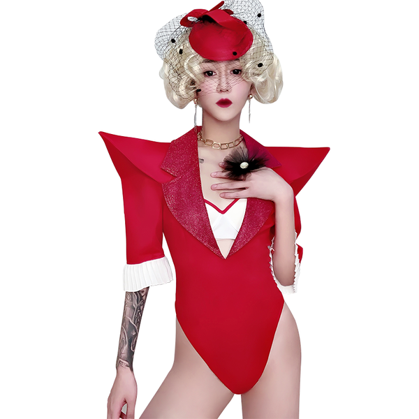 red nightclub singer stage outfits gogo dancer costume women jazz dance clothing jumpsuit for singers performing wear, Black;red
red nightclub singer stage outfits gogo dancer costume women jazz dance clothing jumpsuit for singers performing wear, Black;red