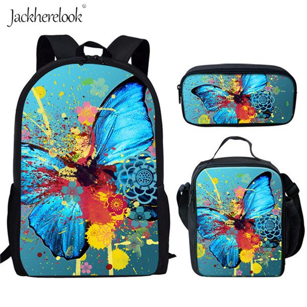 jackherelook 3pcs/set beautiful butterfly school bag for girl fasion multi color animal print backpack pencil bag crossbody bags
jackherelook 3pcs/set beautiful butterfly school bag for girl fasion multi color animal print backpack pencil bag crossbody bags