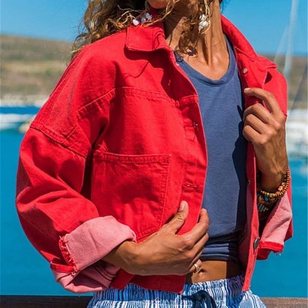 coats and jackets women 2019 autumn short jeans outwear fashion girls candy color denim coat womens jackets chaqueta mujer d30, Black;brown
coats and jackets women 2019 autumn short jeans outwear fashion girls candy color denim coat womens jackets chaqueta mujer d30, Black;brown