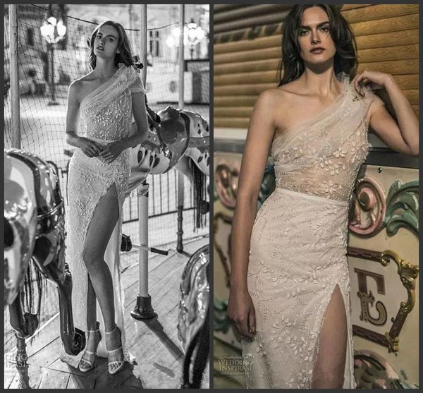 front split crystal wedding dresses liz martinez full embroidery bridal gowns one shoulder floor length wedding dress 2019 new, White
front split crystal wedding dresses liz martinez full embroidery bridal gowns one shoulder floor length wedding dress 2019 new, White