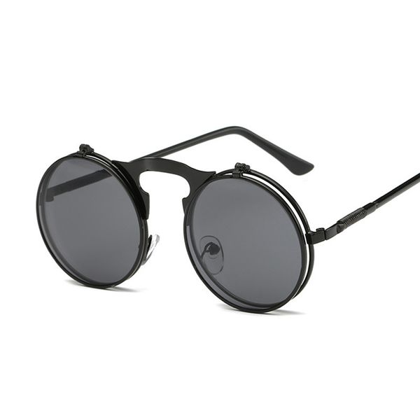 retro steampunk round flip up sunglass women mens clip on sunglasses metal punk sun glasses male, White;black
retro steampunk round flip up sunglass women mens clip on sunglasses metal punk sun glasses male, White;black