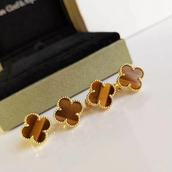 s925 pure silver flower shape stud earring with tiger eye stone for women and girl friend jewelry gift ps7427, Golden
s925 pure silver flower shape stud earring with tiger eye stone for women and girl friend jewelry gift ps7427, Golden