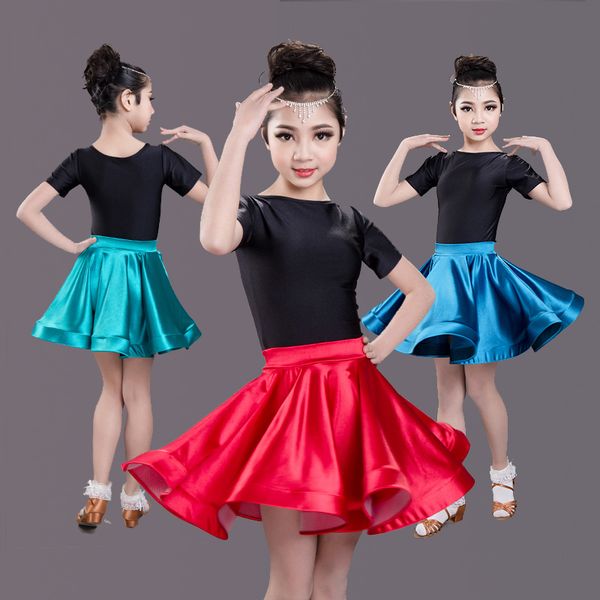 stage wear children girls latin dress turquoise practice clothes kids ballroom samba chacha tango dance costume competition + skirts, Black;red
stage wear children girls latin dress turquoise practice clothes kids ballroom samba chacha tango dance costume competition + skirts, Black;red