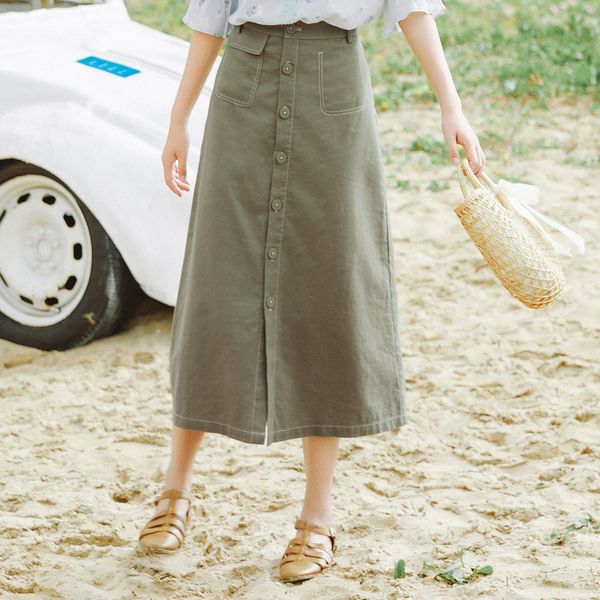 inman 2020 summer new arriavl cotton and linen commuting concise style a-line retro skirt, Black
inman 2020 summer new arriavl cotton and linen commuting concise style a-line retro skirt, Black