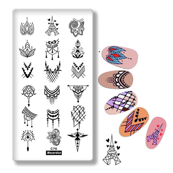 valentine's day nail stamping plates love heart tower mandala flowers design 12cm * 6cm stamping for nails diy nail art template, White
valentine's day nail stamping plates love heart tower mandala flowers design 12cm * 6cm stamping for nails diy nail art template, White