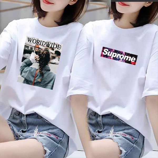 pure cotton short-sleeved t-shirt for girls cute loose large size fashion for women thin variety, White
pure cotton short-sleeved t-shirt for girls cute loose large size fashion for women thin variety, White
