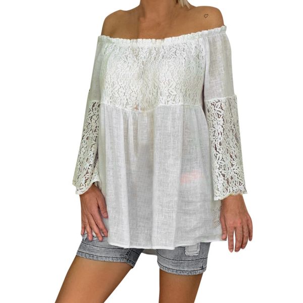 solid off shoulder blouse shirt women backless slim elegant beach blouse shirt blusas plus size 5xl women summer, White
solid off shoulder blouse shirt women backless slim elegant beach blouse shirt blusas plus size 5xl women summer, White