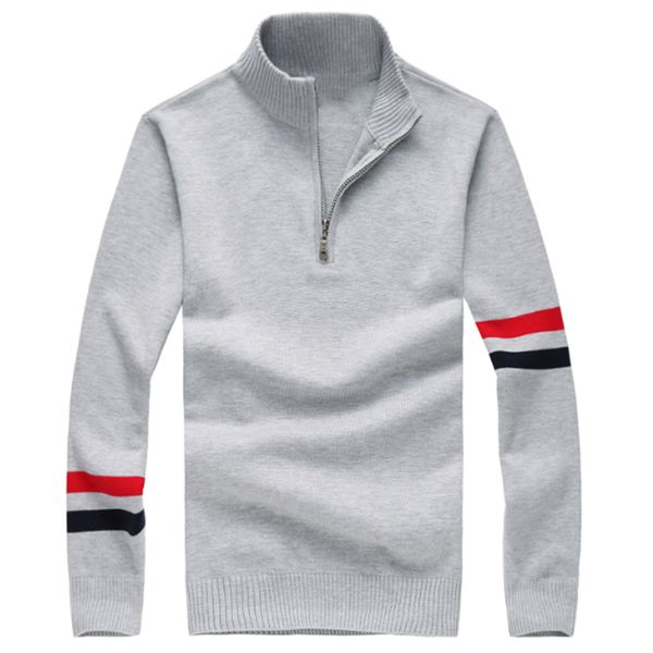 men small half zipper cotton sweater jersey horse jumper hombre pull homme hiver pullover men knitted sweaters, White;black
men small half zipper cotton sweater jersey horse jumper hombre pull homme hiver pullover men knitted sweaters, White;black