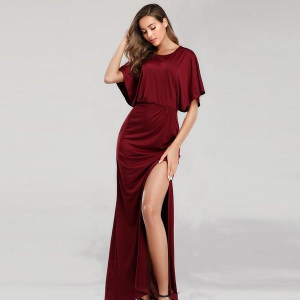 sagace dress women temperament knit high split summer dress ladies short sleeve night gown a-line casual o-neck girls, Black;gray
sagace dress women temperament knit high split summer dress ladies short sleeve night gown a-line casual o-neck girls, Black;gray