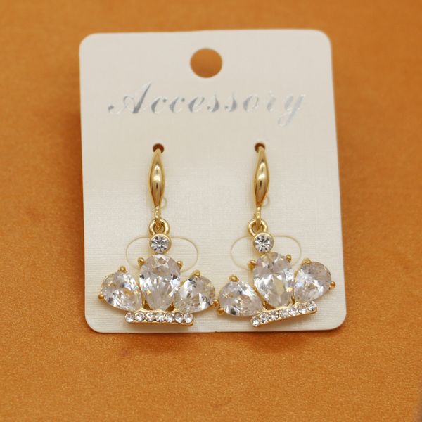 dangles fashion women's earrings alloy zircon crown earrings temperament simple jewelry wholesale, Silver
dangles fashion women's earrings alloy zircon crown earrings temperament simple jewelry wholesale, Silver