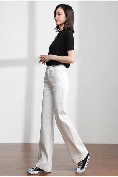 2020 new spring and summer office lady fashion casual plus size brand female women ladies girls stretch straight wide leg jeans, Blue
2020 new spring and summer office lady fashion casual plus size brand female women ladies girls stretch straight wide leg jeans, Blue