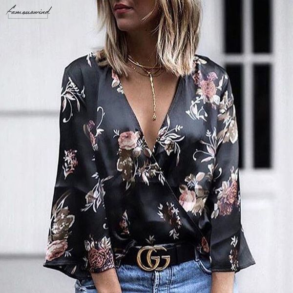 fashion blouse new women loose floral ladies long sleeve print summer v neck casual shirt women autumn clothes, White
fashion blouse new women loose floral ladies long sleeve print summer v neck casual shirt women autumn clothes, White