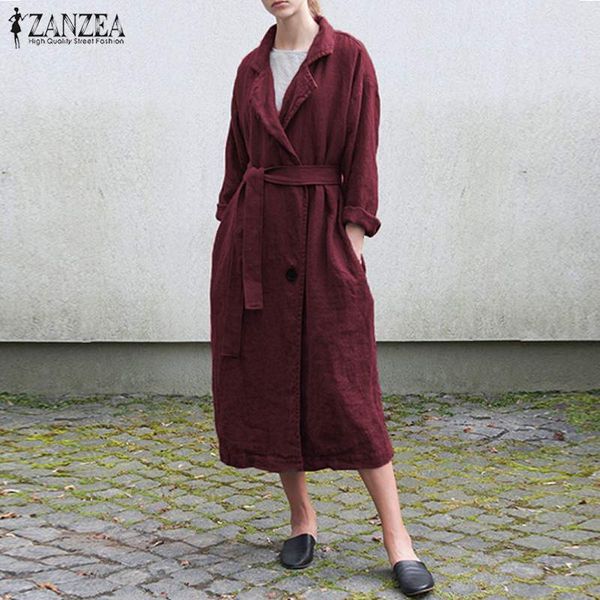 zanzea vintage women laple neck long jackets autumn cotton linen cardigan coats casual long sleeve buttons windbreaker outwear, Black
zanzea vintage women laple neck long jackets autumn cotton linen cardigan coats casual long sleeve buttons windbreaker outwear, Black
