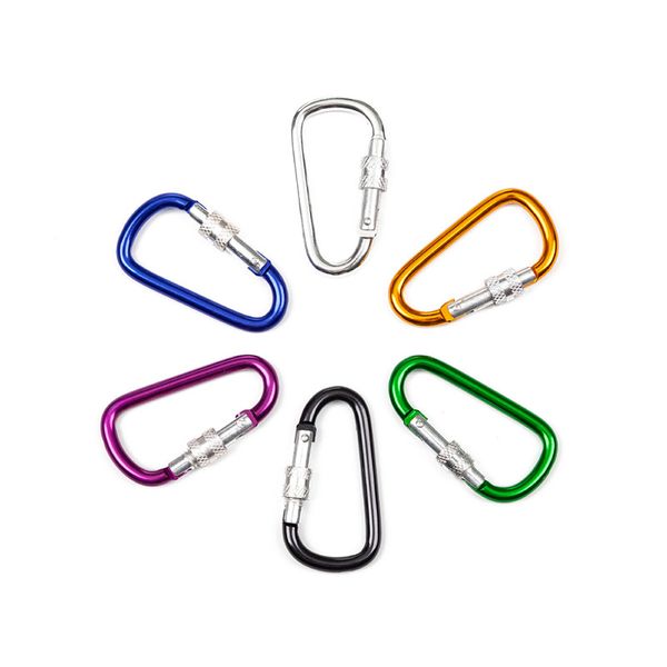 random color aluminum alloy carabiner d-ring key chain clip camping keyring snap hook outdoor travel kit
random color aluminum alloy carabiner d-ring key chain clip camping keyring snap hook outdoor travel kit
