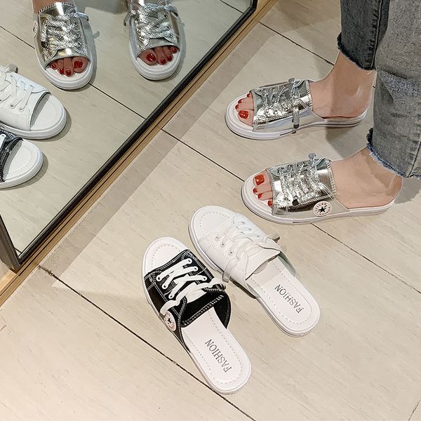 women net red slippers female 2020 summer new outer wear non-slip word drag flat heel casual fashion outdoor ladies sandals, Black
women net red slippers female 2020 summer new outer wear non-slip word drag flat heel casual fashion outdoor ladies sandals, Black
