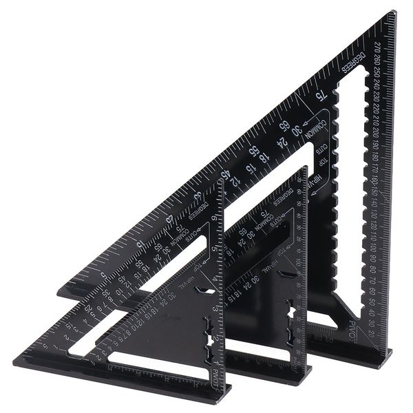 1pc 7"/12" aluminum alloy triangle angle protractor speed square measuring ruler miter for carpenter woodworking hand tools
1pc 7"/12" aluminum alloy triangle angle protractor speed square measuring ruler miter for carpenter woodworking hand tools
