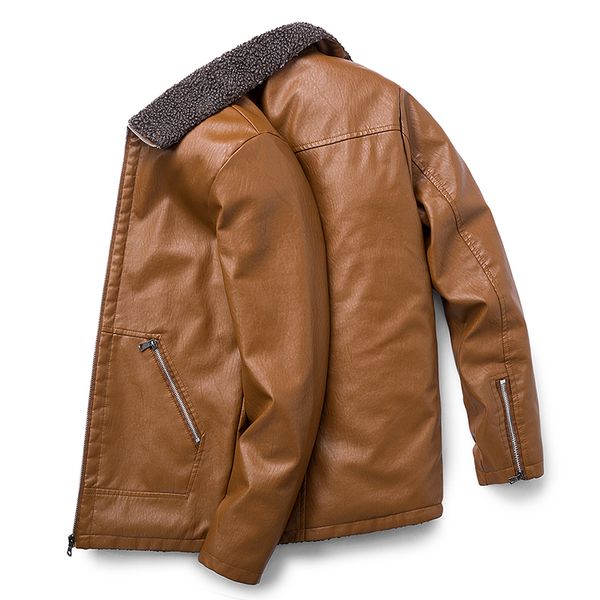winter warm smart casual jacket men solid long sleeve faux pu leather coat stand collar thick fleece men jacket trench coats 8xl, Black
winter warm smart casual jacket men solid long sleeve faux pu leather coat stand collar thick fleece men jacket trench coats 8xl, Black
