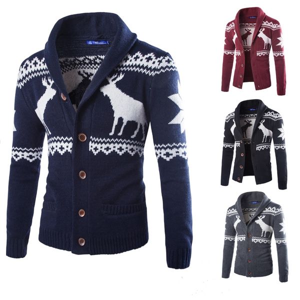 mens deer animal print christmas sweaters cardigan knitted outerwear slim single breasted sweaters clothing, White;black
mens deer animal print christmas sweaters cardigan knitted outerwear slim single breasted sweaters clothing, White;black
