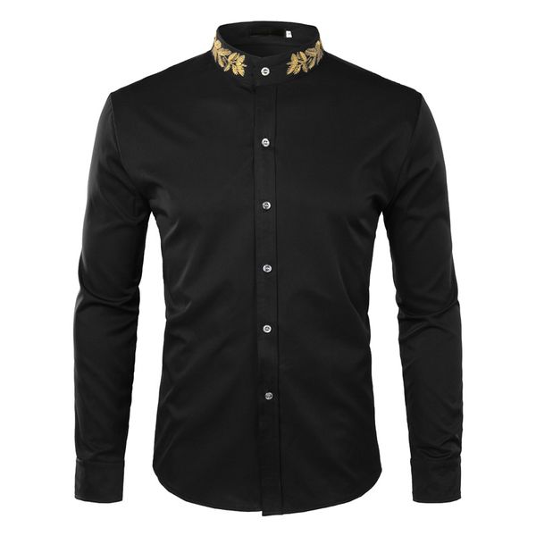 mens spring autumn fashion new shirt mandarin collar long sleeve shirt male slim fit casual shirts, White;black
mens spring autumn fashion new shirt mandarin collar long sleeve shirt male slim fit casual shirts, White;black