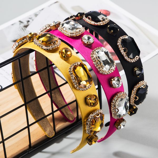 high-end boutique hair accessories baroque noble style with glass diamond cloth summer hair band super flash headband, Silver
high-end boutique hair accessories baroque noble style with glass diamond cloth summer hair band super flash headband, Silver