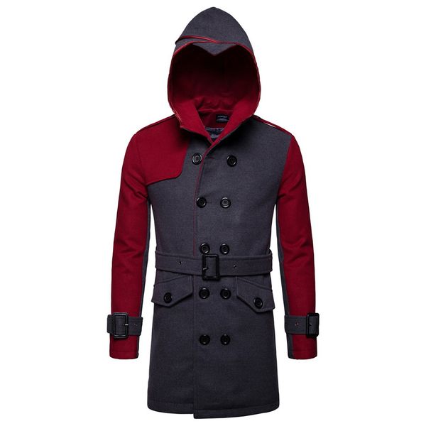 jaycosin men's autumn winter patchwork jacket pocket hoodie long button overcoat cotton jacket thick warm coats, Black
jaycosin men's autumn winter patchwork jacket pocket hoodie long button overcoat cotton jacket thick warm coats, Black