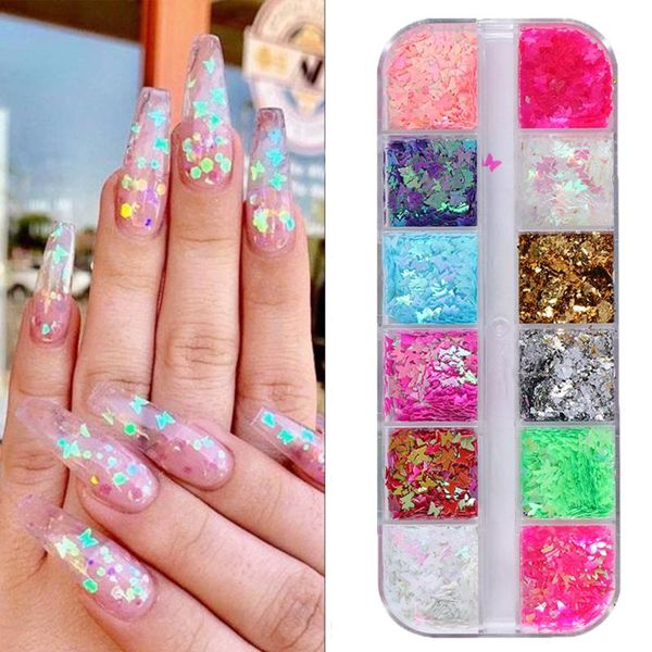 nail art decorations sequins paillette mixed butterfly mermaid laser glitter flakes 3d mirror sparkly polish manicure nails, Silver;gold
nail art decorations sequins paillette mixed butterfly mermaid laser glitter flakes 3d mirror sparkly polish manicure nails, Silver;gold