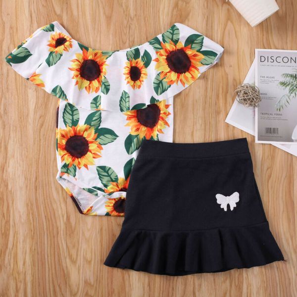 summer toddler kids baby girls clothes sets 0-24m sunflowers printed romper ruffles skirts outfits 2pcs, White
summer toddler kids baby girls clothes sets 0-24m sunflowers printed romper ruffles skirts outfits 2pcs, White