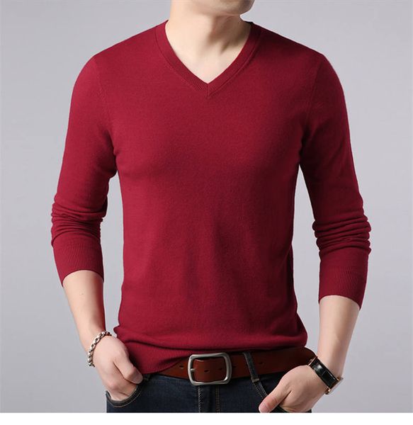 V-neck Mens Designer Sweaters Spring Autumn Clothing Tops Solid Color Long Sleeve Casual Fashion Knitted Sweater
V-neck Mens Designer Sweaters Spring Autumn Clothing Tops Solid Color Long Sleeve Casual Fashion Knitted Sweater