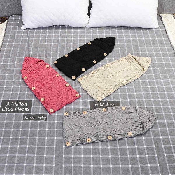 4 colors newborn baby knitting wool crochet sleeping bag button swaddle blanket with hat soft warm accessories for 0-1 year, Blue;red
4 colors newborn baby knitting wool crochet sleeping bag button swaddle blanket with hat soft warm accessories for 0-1 year, Blue;red
