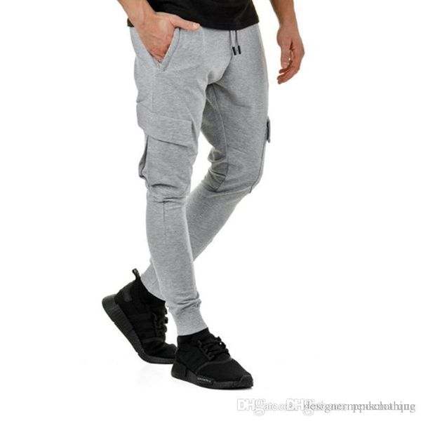 cargo pants solid joggers mens clothing slim fit pencil pants big pockets elastic waist designer summer spring trousers, Black
cargo pants solid joggers mens clothing slim fit pencil pants big pockets elastic waist designer summer spring trousers, Black