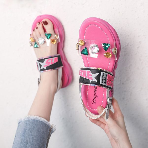 crystal peep toe ladies beach shoes comfortable rubber ladies shoes and sandals women platform sandalen summer shoes, Black
crystal peep toe ladies beach shoes comfortable rubber ladies shoes and sandals women platform sandalen summer shoes, Black