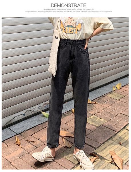 deep gray female careless wide-legged pants nine points straight canister, Blue
deep gray female careless wide-legged pants nine points straight canister, Blue