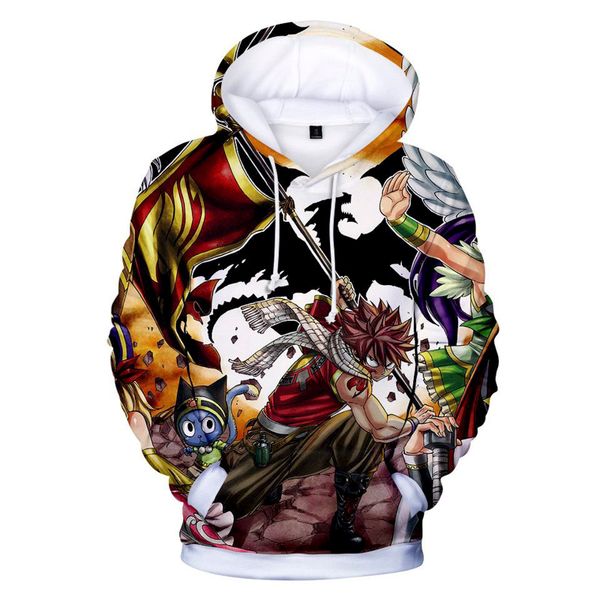 

fairy tail hoodie natsu hoodies men women hoody pullover fashion jumper cool anime sweater couple sweaters s-5xl 8 styles, Black